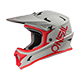 SONUS Helmet SOLID V.25 gray/red S (55/56 cm)