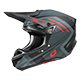 5SRS Polyacrylite Helmet SPIKE V.25 gray/red L (59/60 cm)