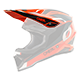 Visor 1SRS Youth Helmet STREAM V.24 black/red