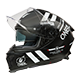 CHALLENGER Helmet WARHAWK V.25 black/white/red S (55/56 cm)