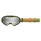 B-10 Goggle STRIPED V.26 green/orange - silver mirror