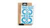 QIO Reflective Sticker  L blau